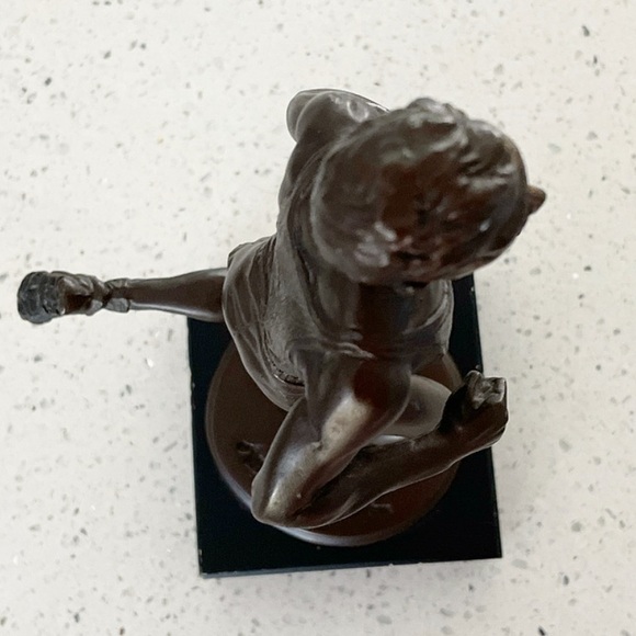 Austin Sculpture 1994 Morning Jog Bronze Paint Statue Man Vintage RARE - Picture 6 of 9